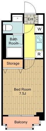 ベルファース立川の物件間取画像